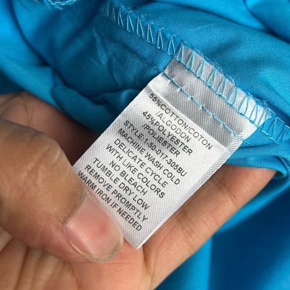 Roper Western Shirt M Ranch Snap Button Down Blue Long Sleeve Cowgirl embroidery - Picture 7 of 10